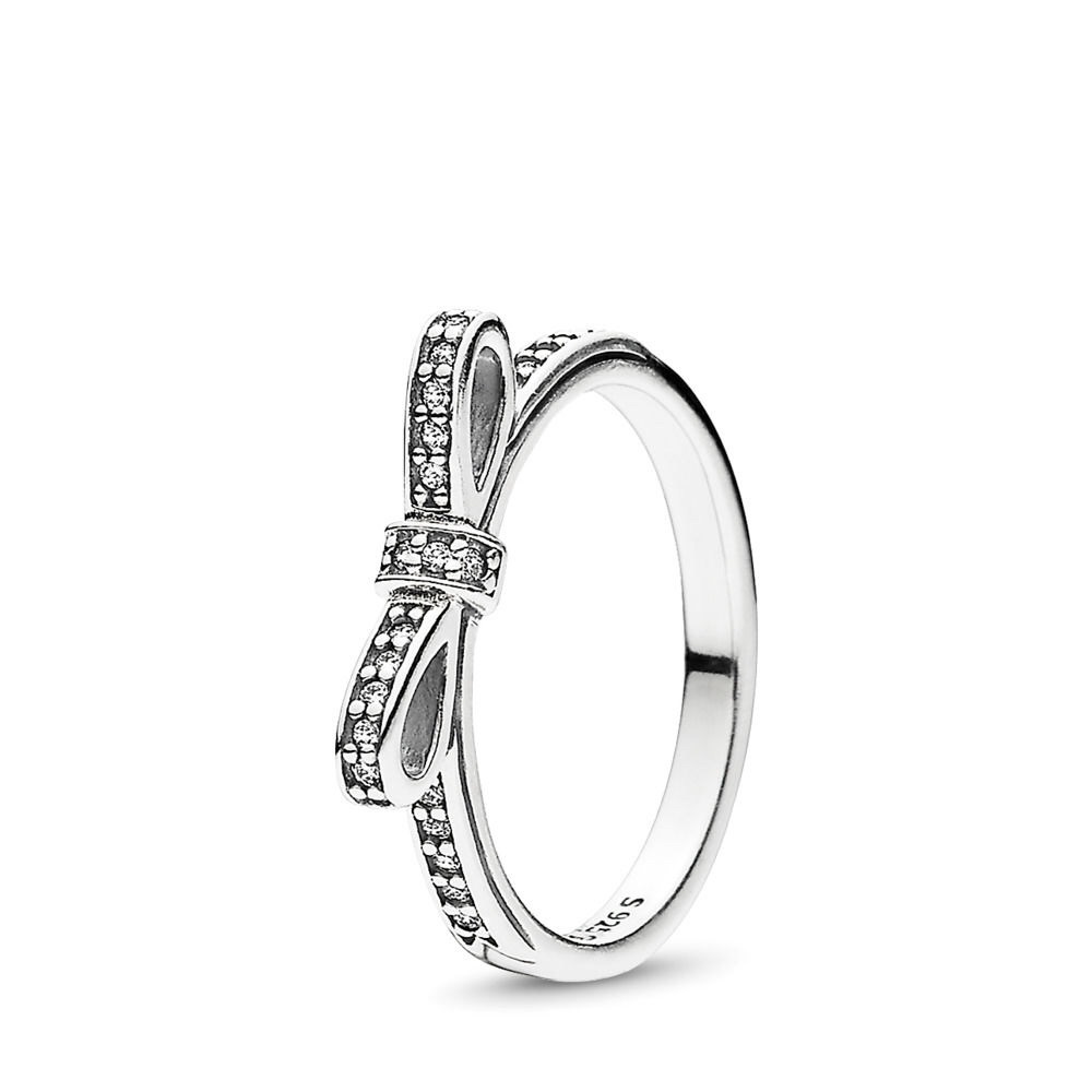 Pandora Sparkling Bow Ring